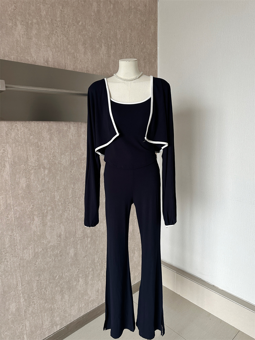 LL Women's 3-Piece Fashion Set with Batwing Sleeve, Cami and Pants - Image 2