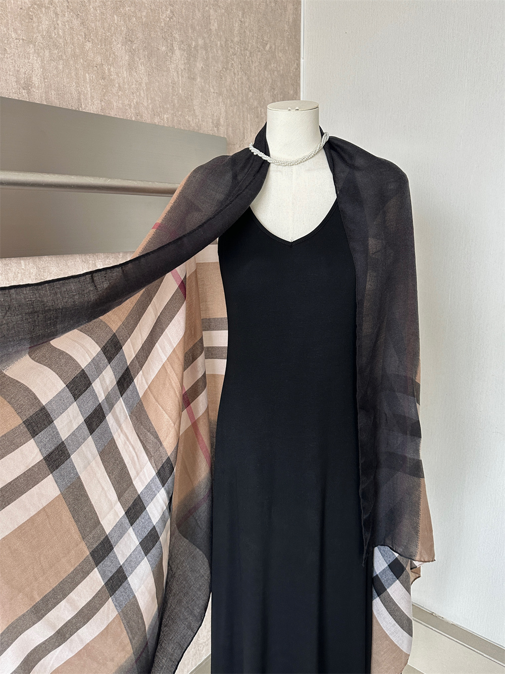 Autumn Vintage Shawl Cami Dress Two-Piece Set for Women - Image 2